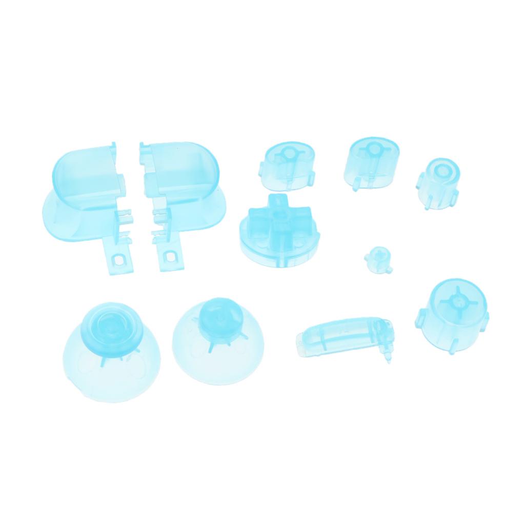Replacement Handle Button Set for Nintendo NGC Controller Transparent Blue