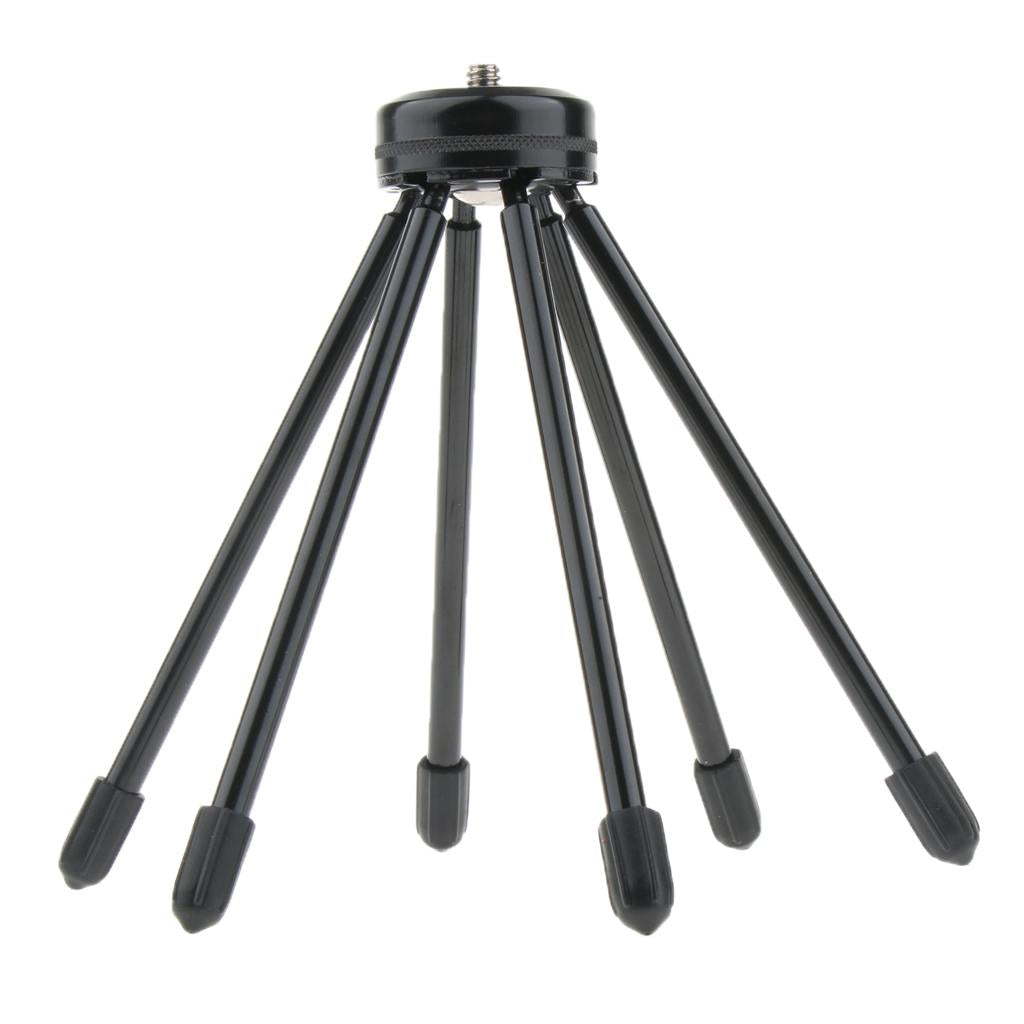 Metal Portable Mini Tabletop Desktop Travel Tripod for DV DSLR Phone Clamp