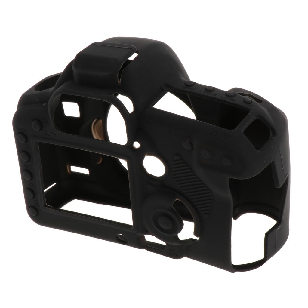 Protective Soft Silicone Case Cover Skin for Canon EOS 5D Mark II 5D2 Black