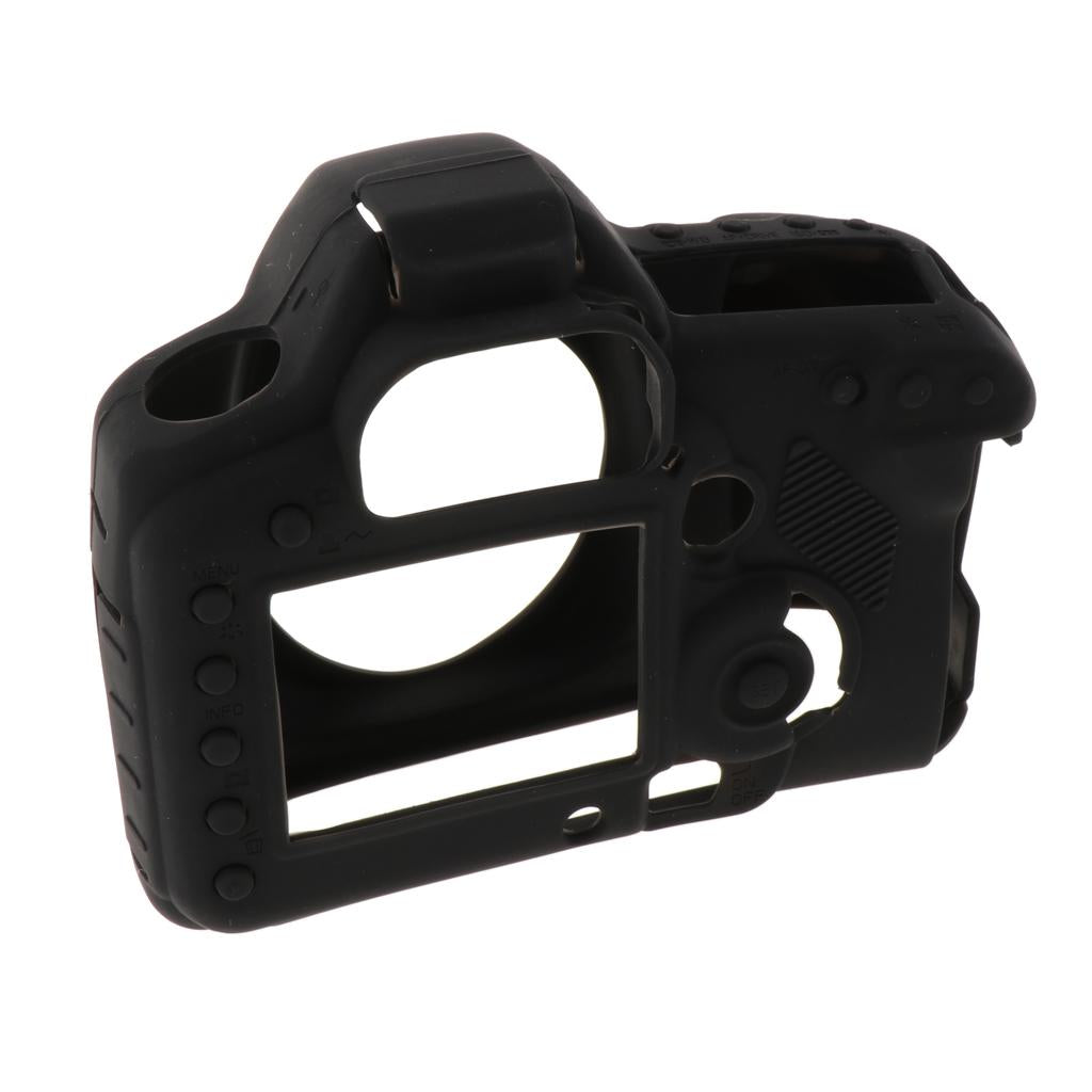 Protective Soft Silicone Case Cover Skin for Canon EOS 5D Mark II 5D2 Black