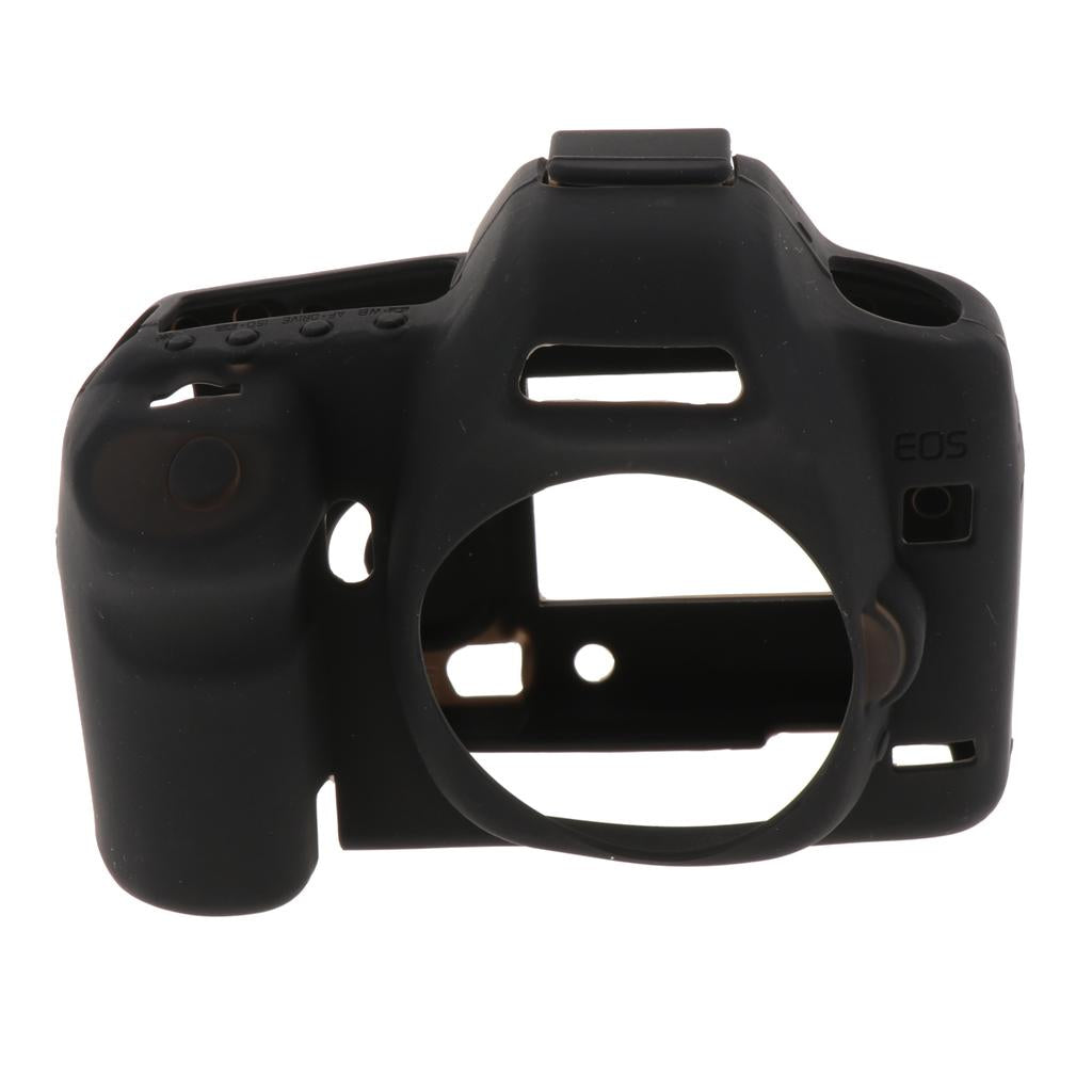 Protective Soft Silicone Case Cover Skin for Canon EOS 5D Mark II 5D2 Black