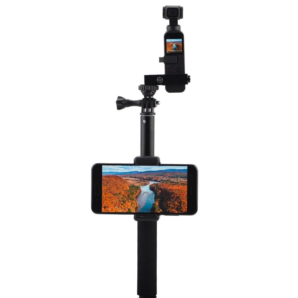 Selfie Stick Tripod Mount Phone Clip Holder for OSMO Pocket Handheld Gimbal