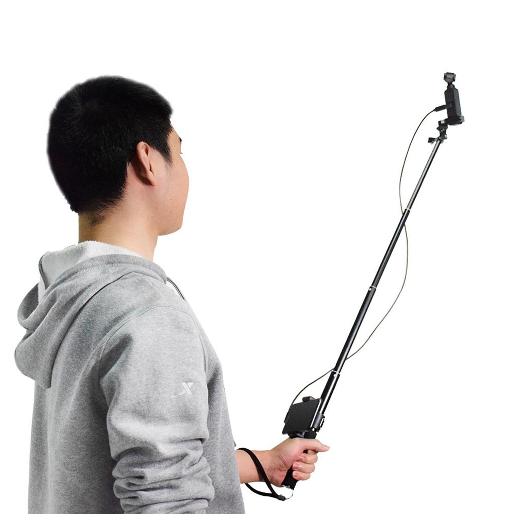 3 in 1 Selfie Stick Tripod Mount Phone Clip Holder for OSMO Pocket Handheld Gimbal
