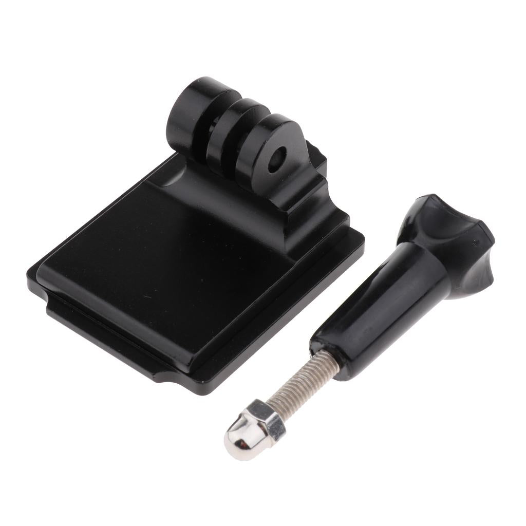 Helmet Aluminum Fixed Mount & Screw Rod Kits for  Black