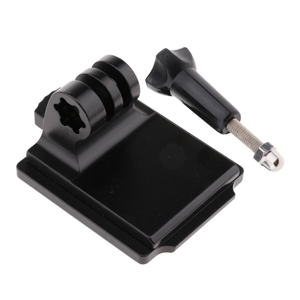Helmet Aluminum Fixed Mount & Screw Rod Kits for  Black