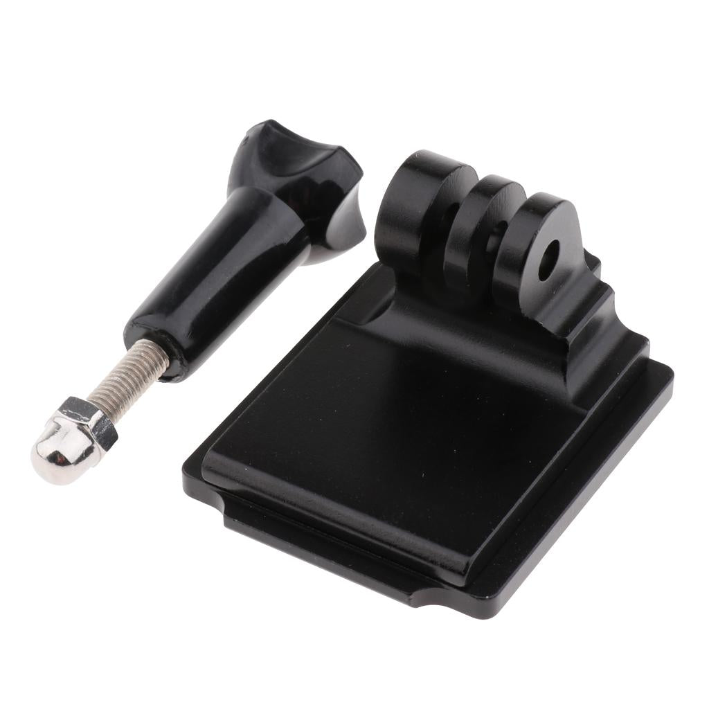 Helmet Aluminum Fixed Mount & Screw Rod Kits for  Black