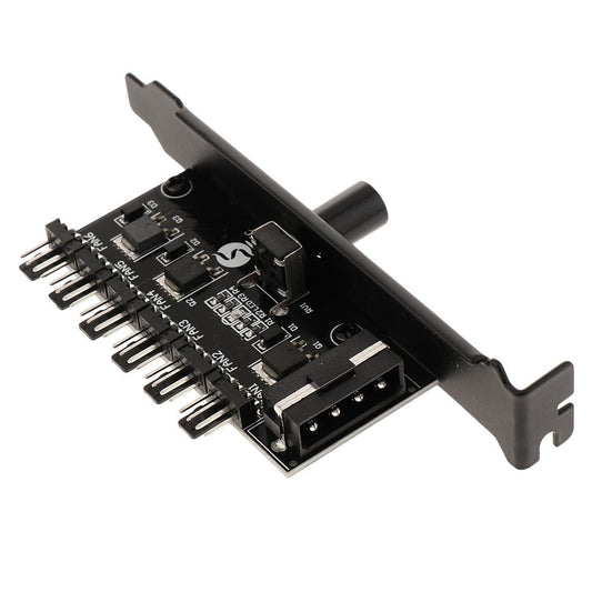 4 Pin Power PCI Cooling Fan Speed Controller 6 Channels PC Case Fans Adapter