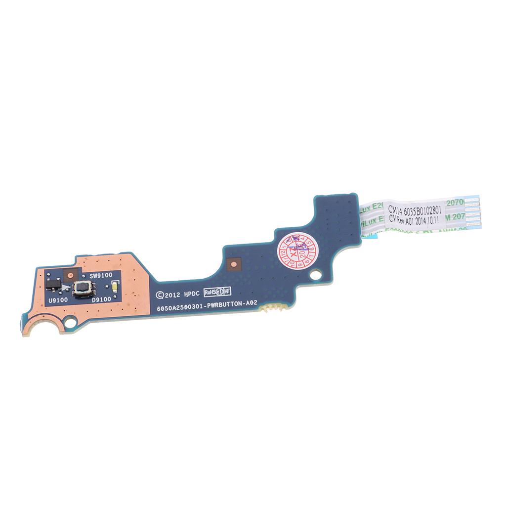 For HP Elitebook 840 G1 G2 Power Button Board + Cable 6050A2560301