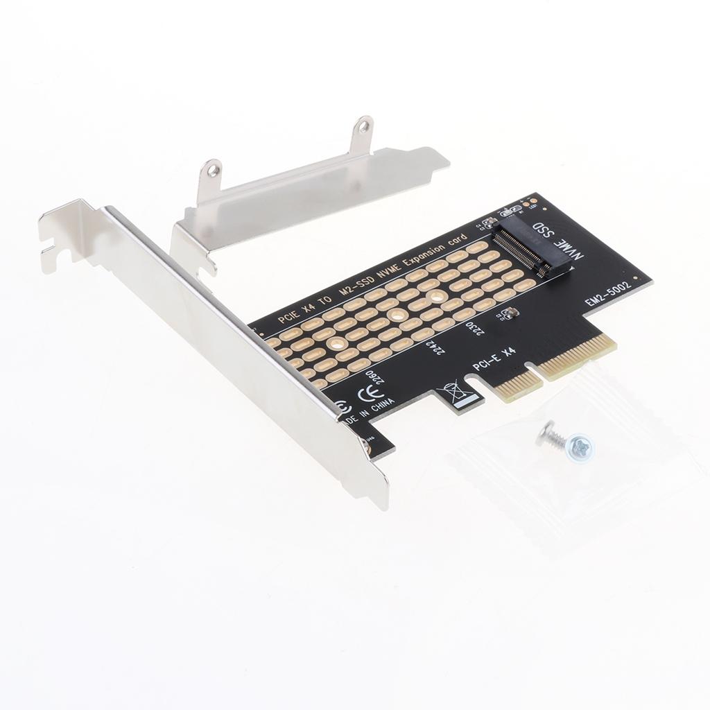 M.2 NVMe SSD to PCIE 3.0 X4 Adapter M Key interface Card with Heatsink for PC Laptop