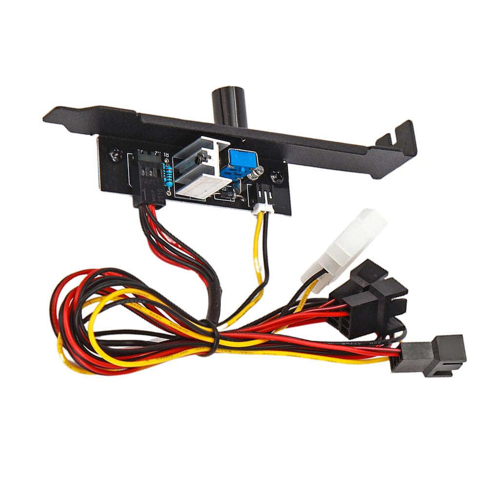 Cooler Cooling Fan Speed Controller 3 Channels 3pin PC 12V Power PCI Bracket