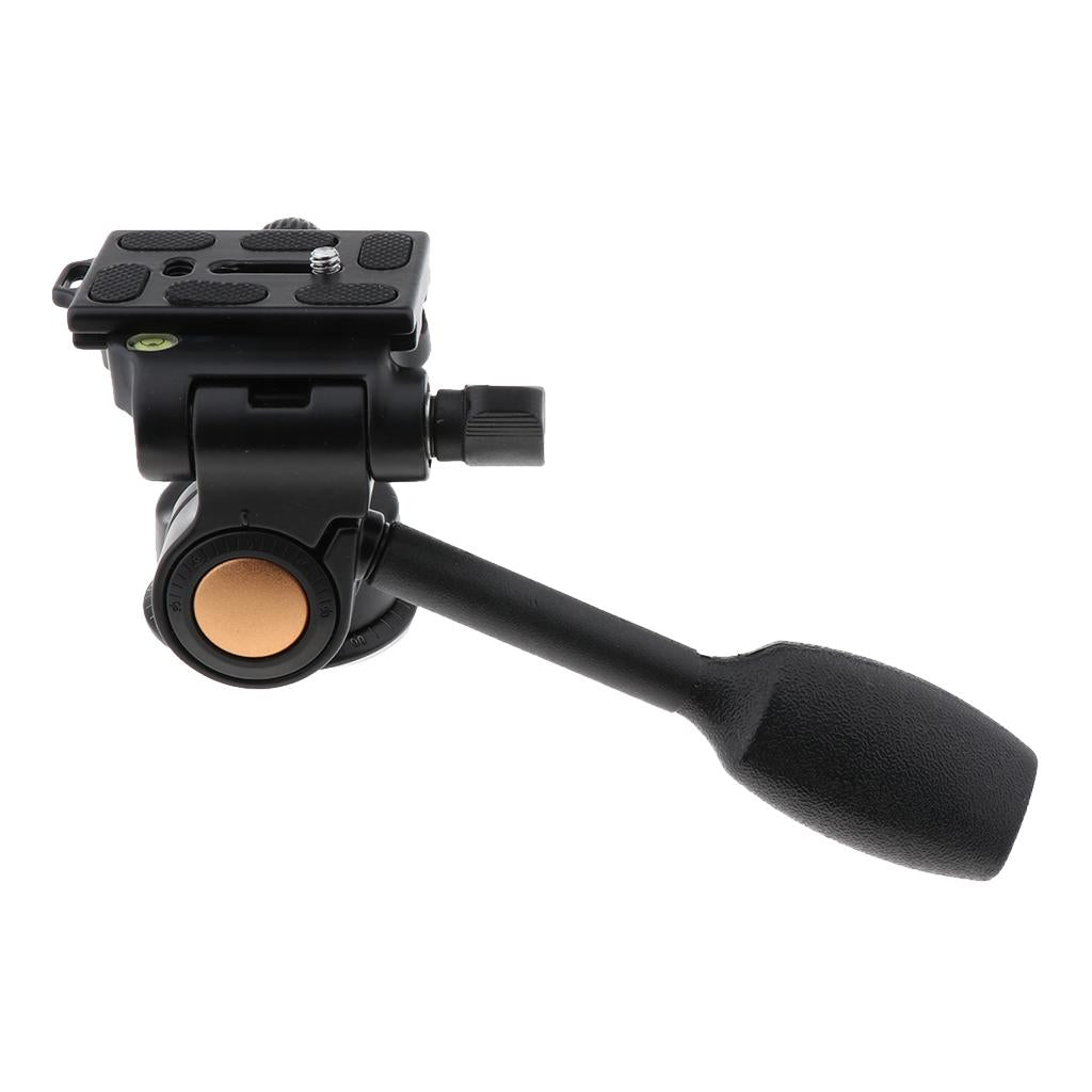 360 Smooth Rotation Aluminum Tilt Head with Quick Release Plate for Tripod