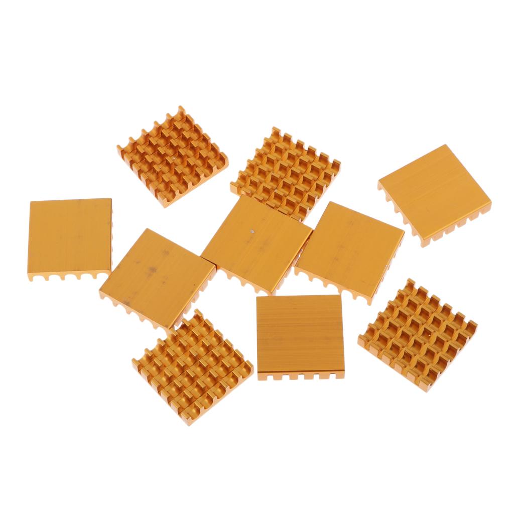 10PCS Aluminum Heatsink Cooling Fin Heatsink Cooler,22x22x5mm,Aluminum