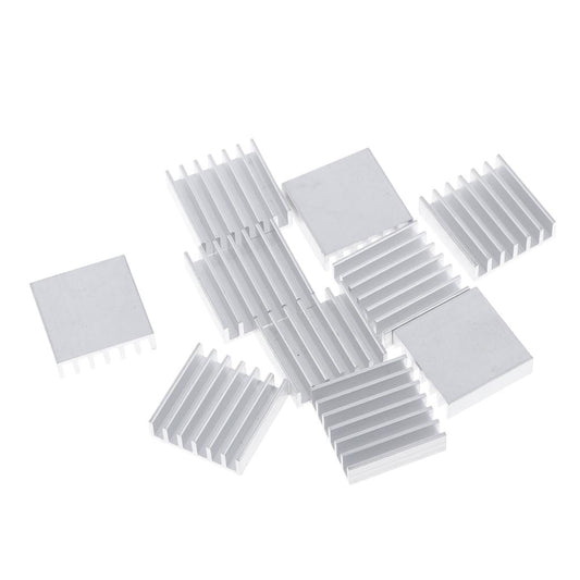 10PCS Aluminum Heatsink Cooling Fin Heatsink Cooler,20x20x6mm,Aluminum