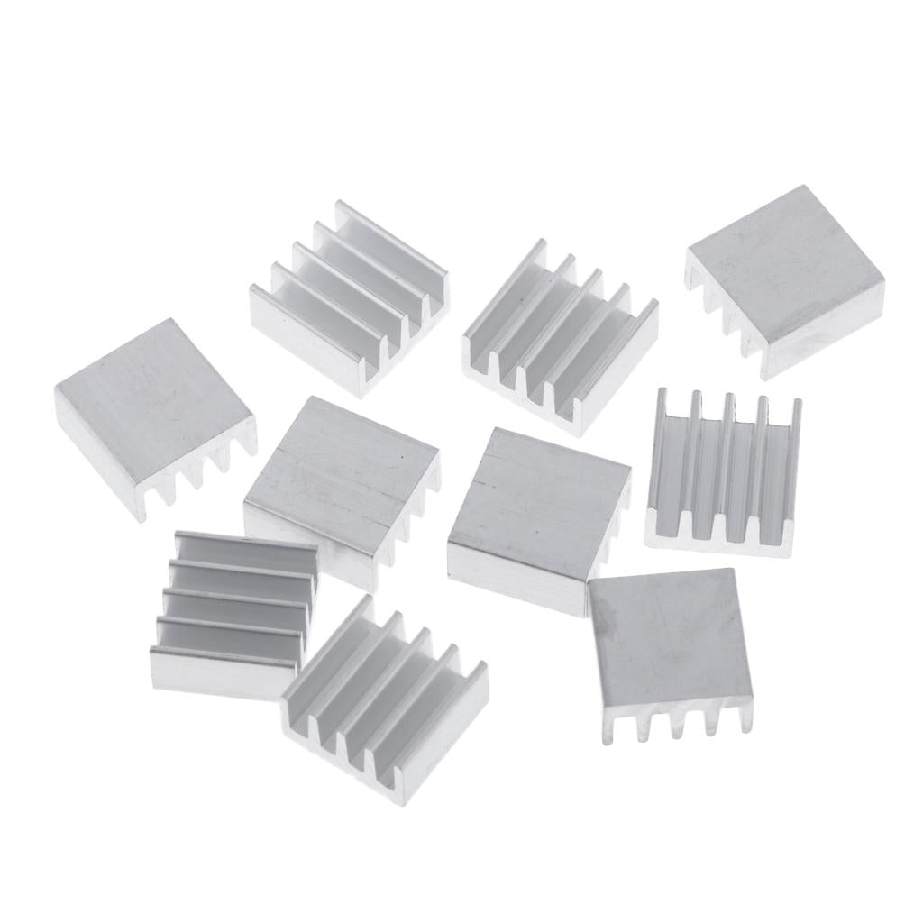 10PCS Aluminum Heatsink Cooling Fin Heatsink Cooler,14x14x7mm,Aluminum