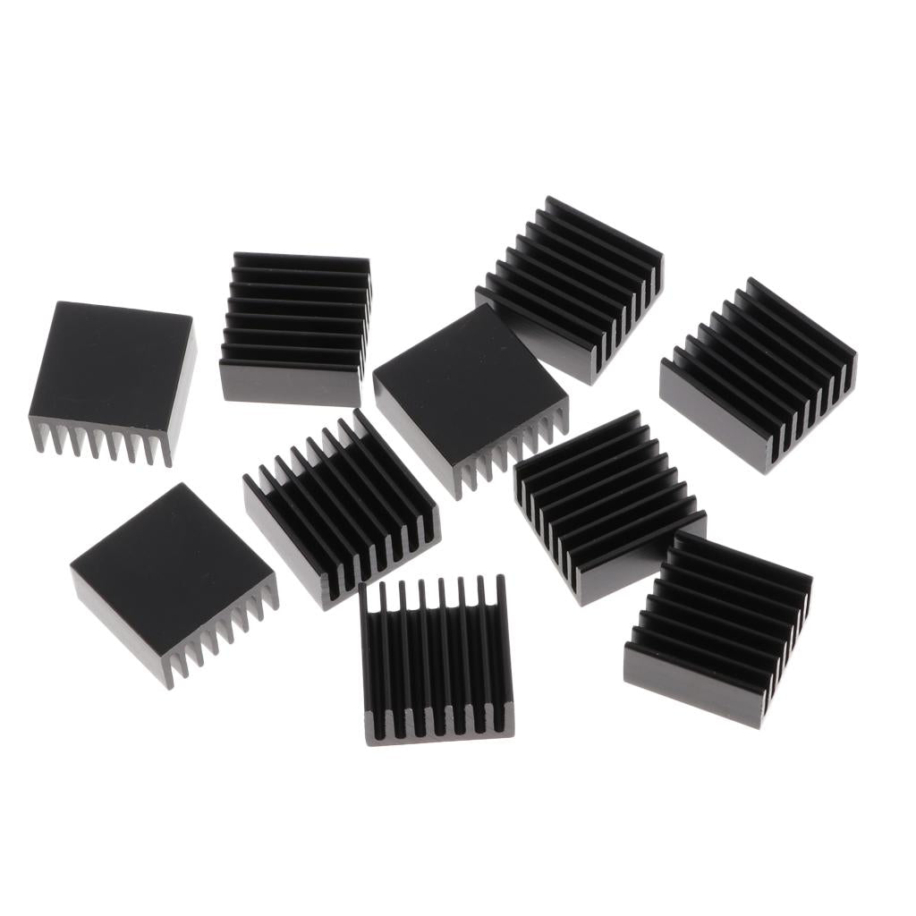 10 Pieces Aluminium Heat Sink Kit for Computer,Power IC,Power Equipment