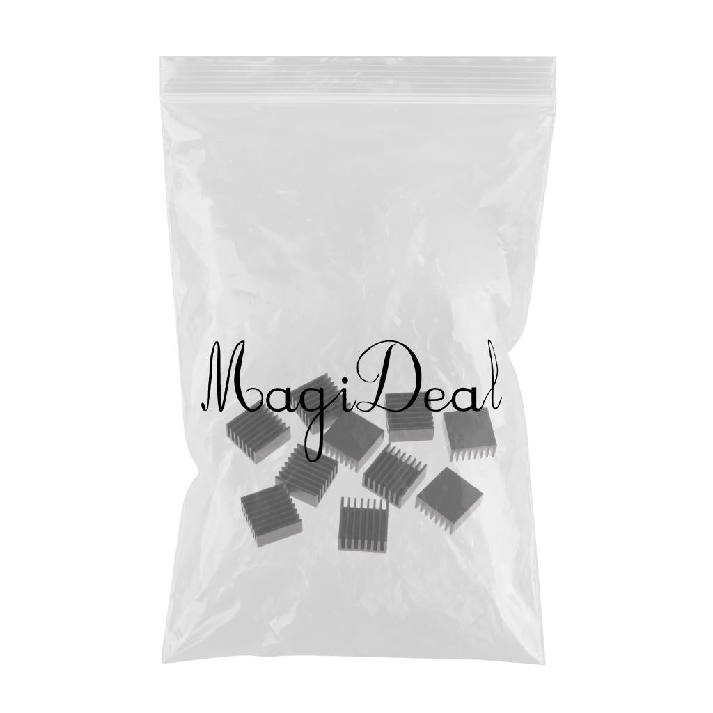 10 Pieces Aluminium Heat Sink Kit for Computer,Power IC,Power Equipment