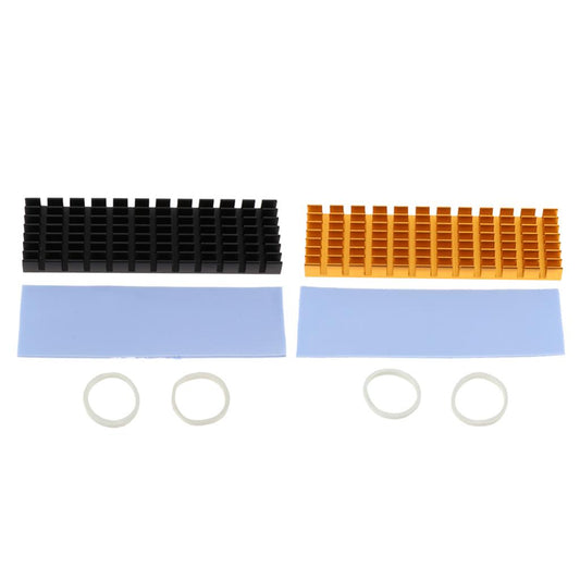 Aluminum Cooling Heatsink w Thermal Pad For N80 NVME M.2 NGFF 2280 PCI-E SSD