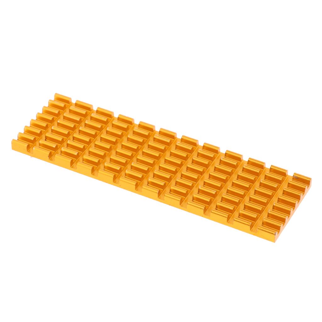M.2 2280 SSD Aluminum Heatsink Solid State Drive Cooler Cooling Fin - Golden