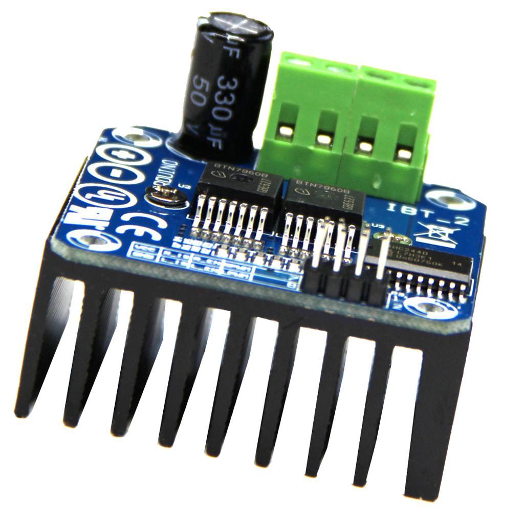 Double BTS7960B 43A Stepper Motor Driver H-Bridge PWM for Arduino Smart Car