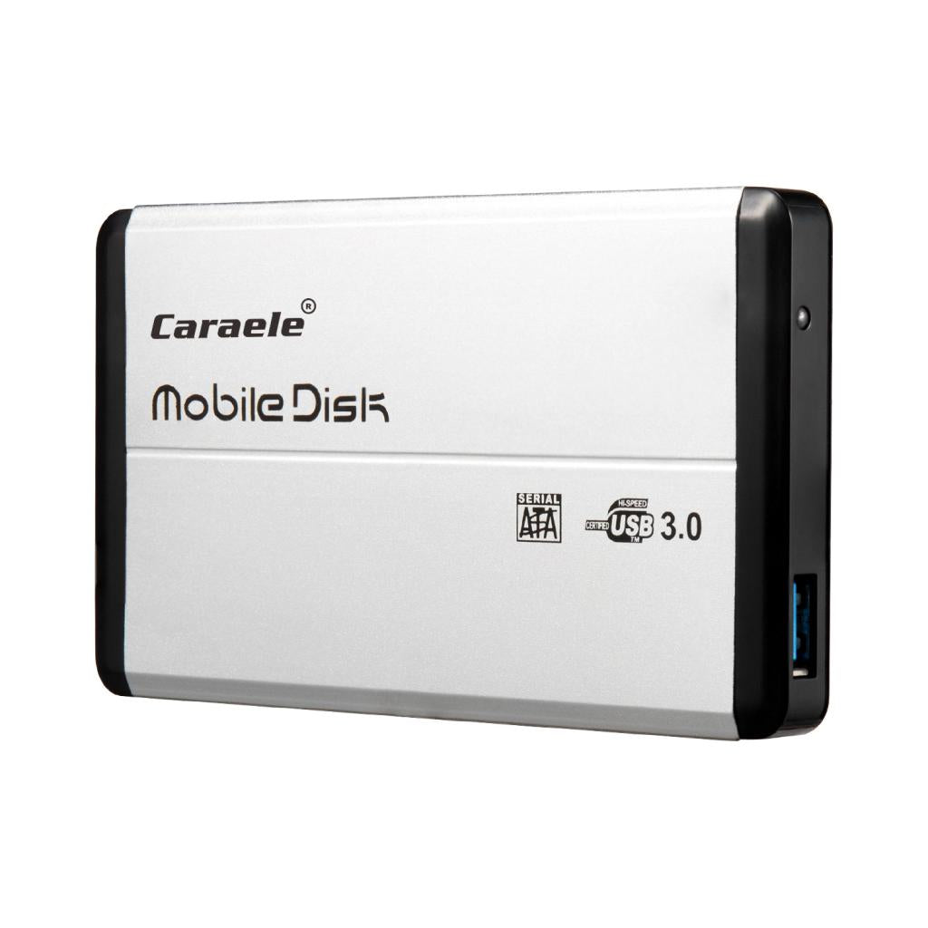 500GB 2.5inch Ultra Thin USB 3.0 Portable External Hard Drive Case - Silver