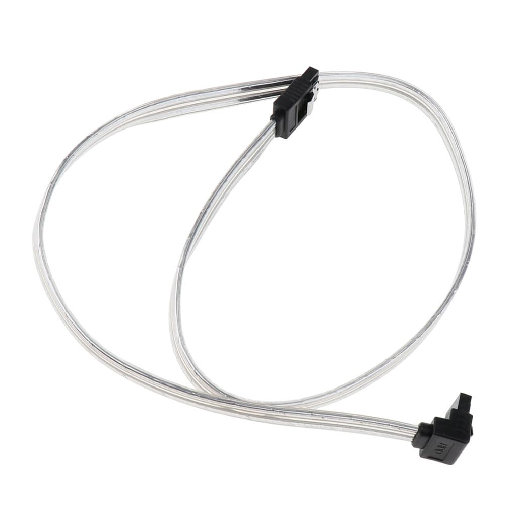 90 Degree Straight to Right SATA 3.0 Cable 6.0 Gbps with Locking Latch