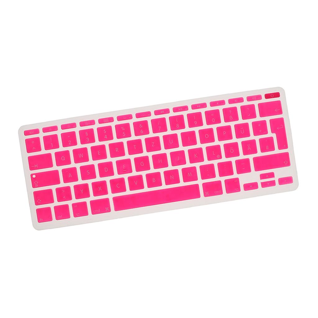 German Phonetic Keyboard Film Cover for European 11inch Macbook rose red