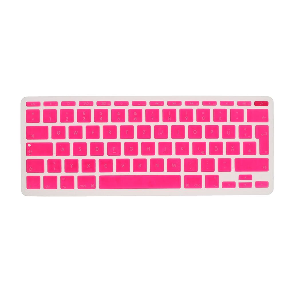 German Phonetic Keyboard Film Cover for European 11inch Macbook rose red