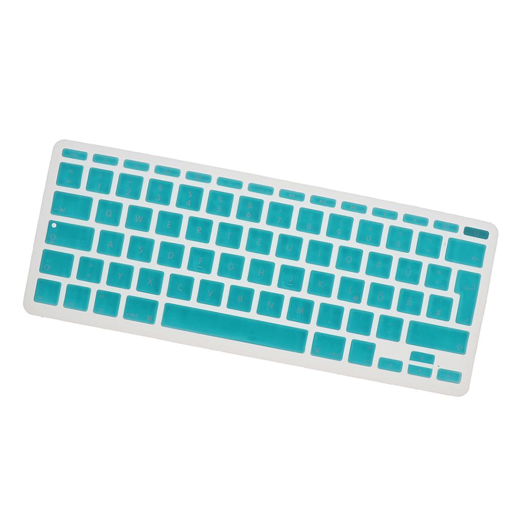 German Phonetic Keyboard Film Cover for European 11inch Macbook white blue
