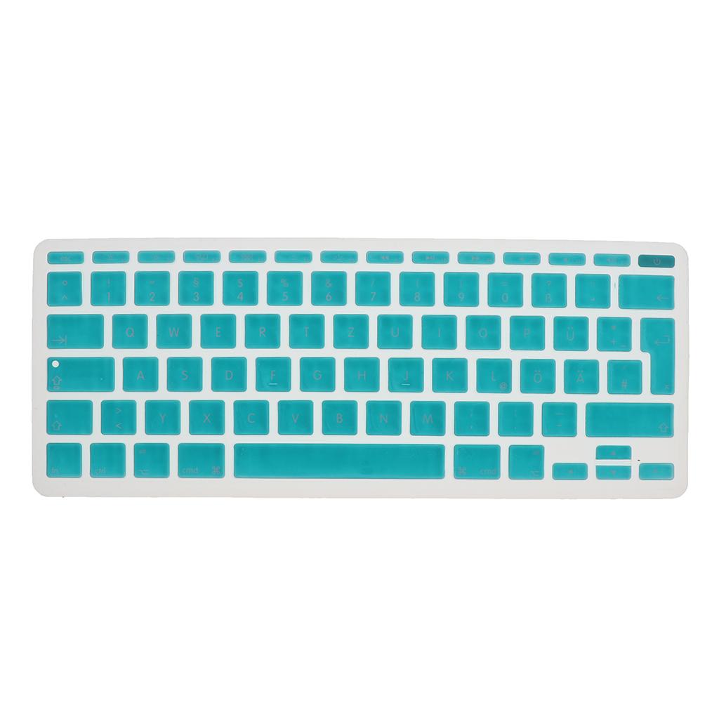 German Phonetic Keyboard Film Cover for European 11inch Macbook white blue