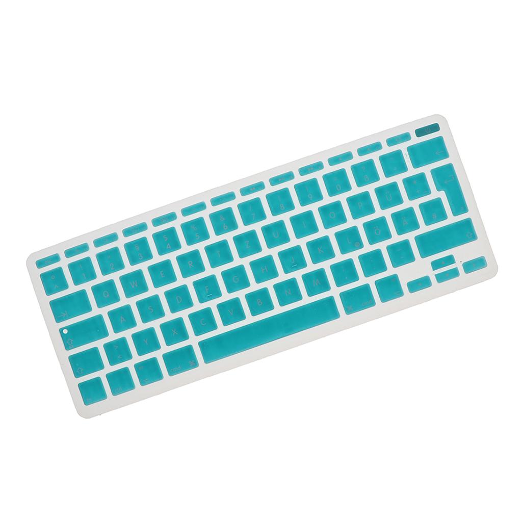 German Phonetic Keyboard Film Cover for European 11inch Macbook white blue