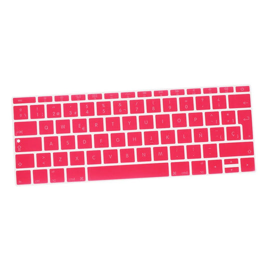 Spanish Phonetic Keyboard Protective Film for 12 inch Macbook pink