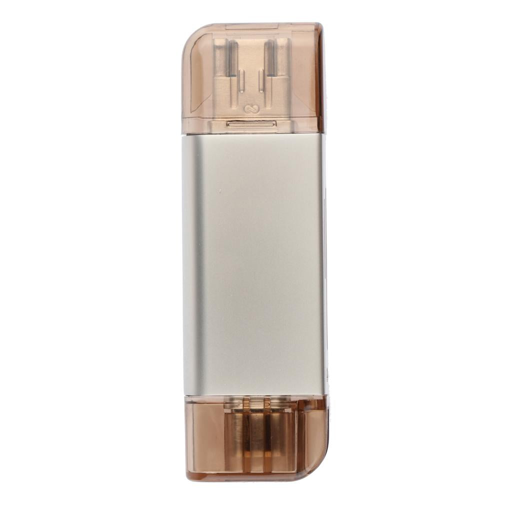 3 in 1 Card Reader Adapter with Type C/Micro USB/USB 3.0 Port Gold