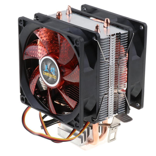 80mm 12 LED Fluid Bearing Desktop Cooling Fans CPU Heat Radiator Fan  Red