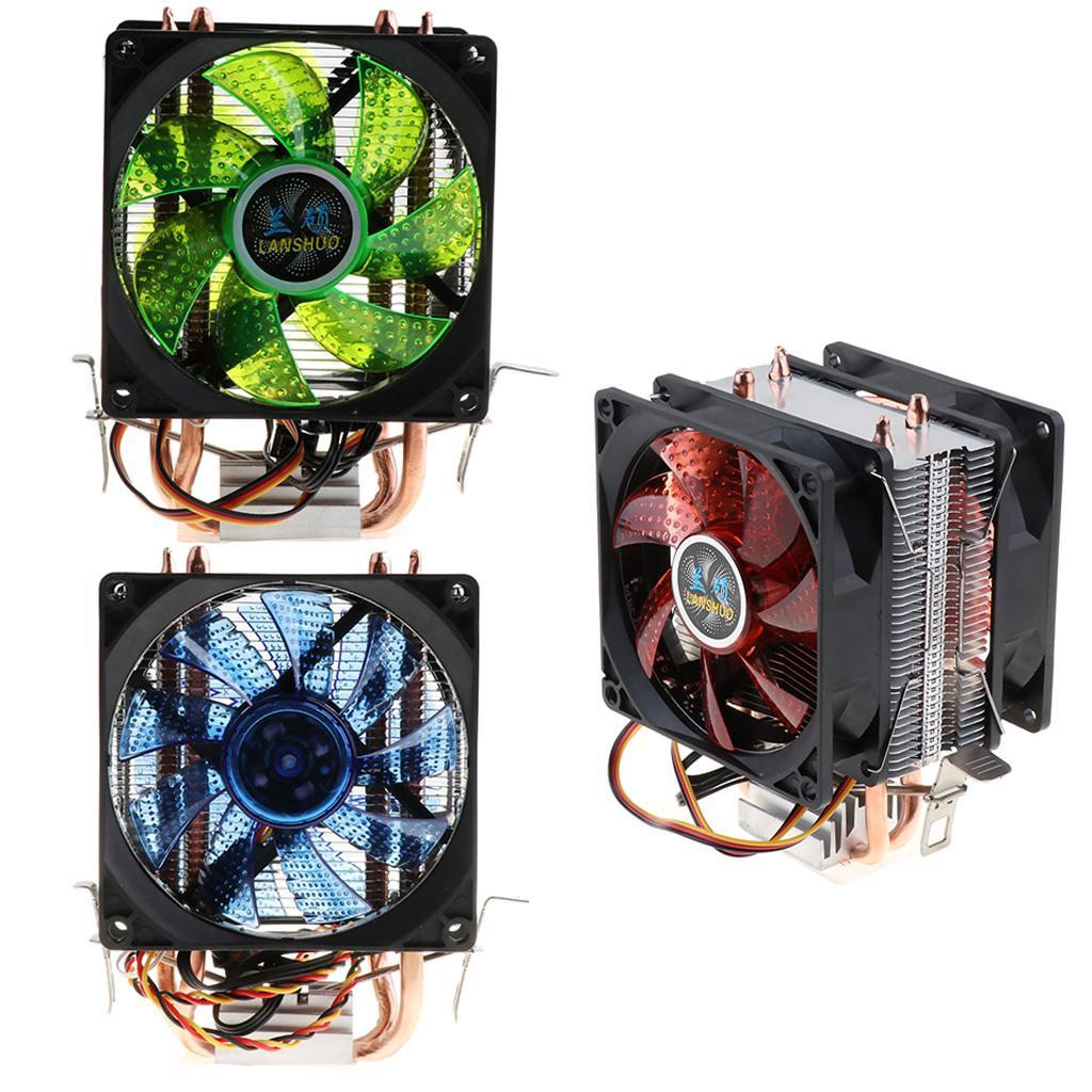 80mm 12 LED Fluid Bearing Desktop Cooling Fans CPU Heat Radiator Fan  Red