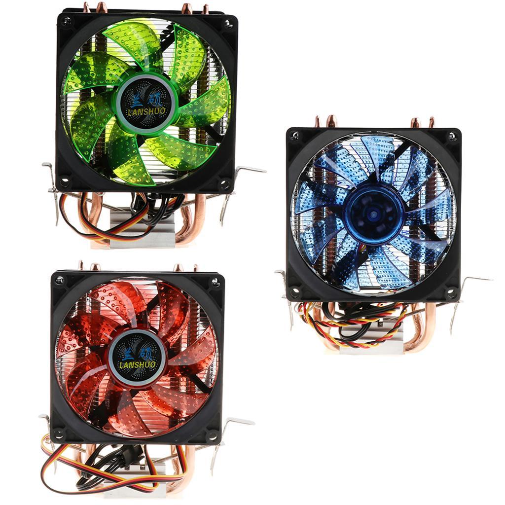 80mm 12 LED Fluid Bearing Desktop Cooling Fans CPU Heat Radiator Fan  Red