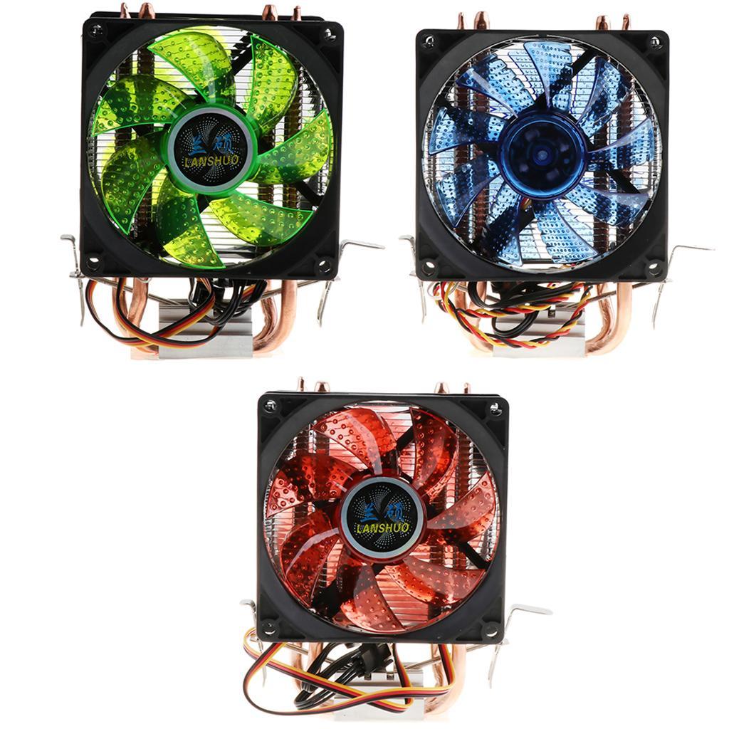 80mm 12 LED Fluid Bearing Desktop Cooling Fans CPU Heat Radiator Fan  Red