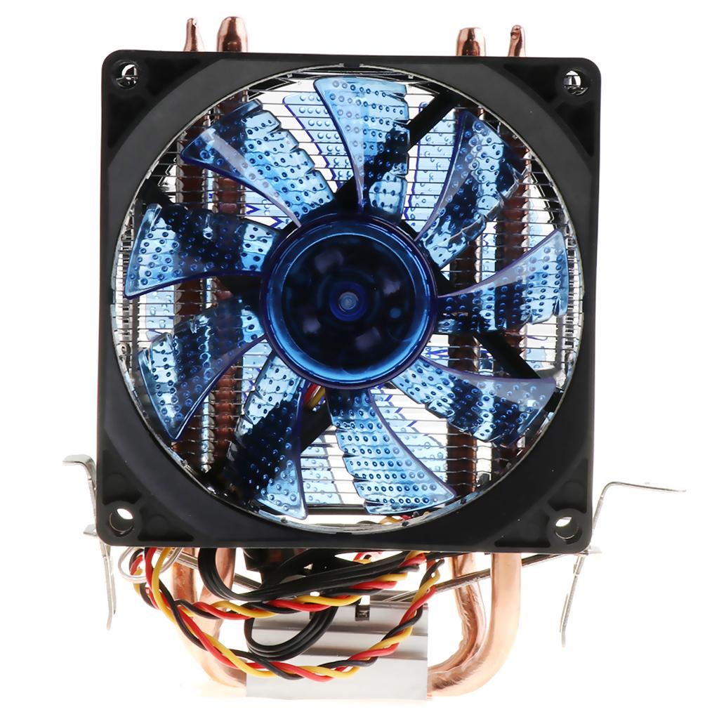 80mm 12 LED Fluid Bearing Desktop Cooling Fans CPU Heat Radiator Fan  Blue