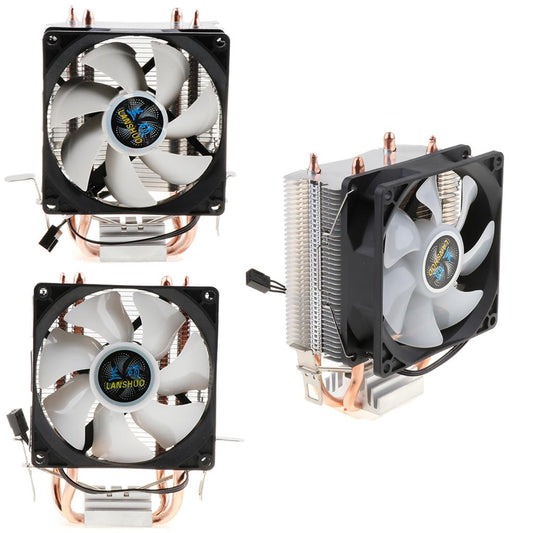 90mm Quiet Computer CPU Cooling Fan 3Pins Wire LED CPU Cooler 1
