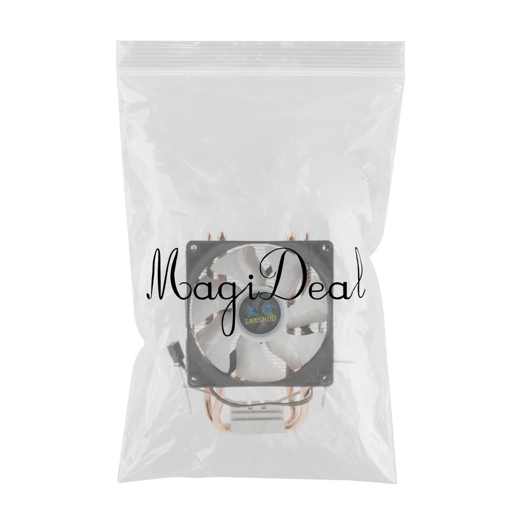 90mm Quiet Computer CPU Cooling Fan 3Pins Wire LED CPU Cooler 2