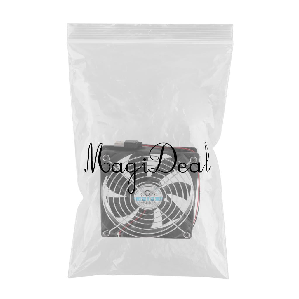 Mini TV Box Router Cooling Fan Silent 120mm 5V USB Power Quiet Cooler 12cm