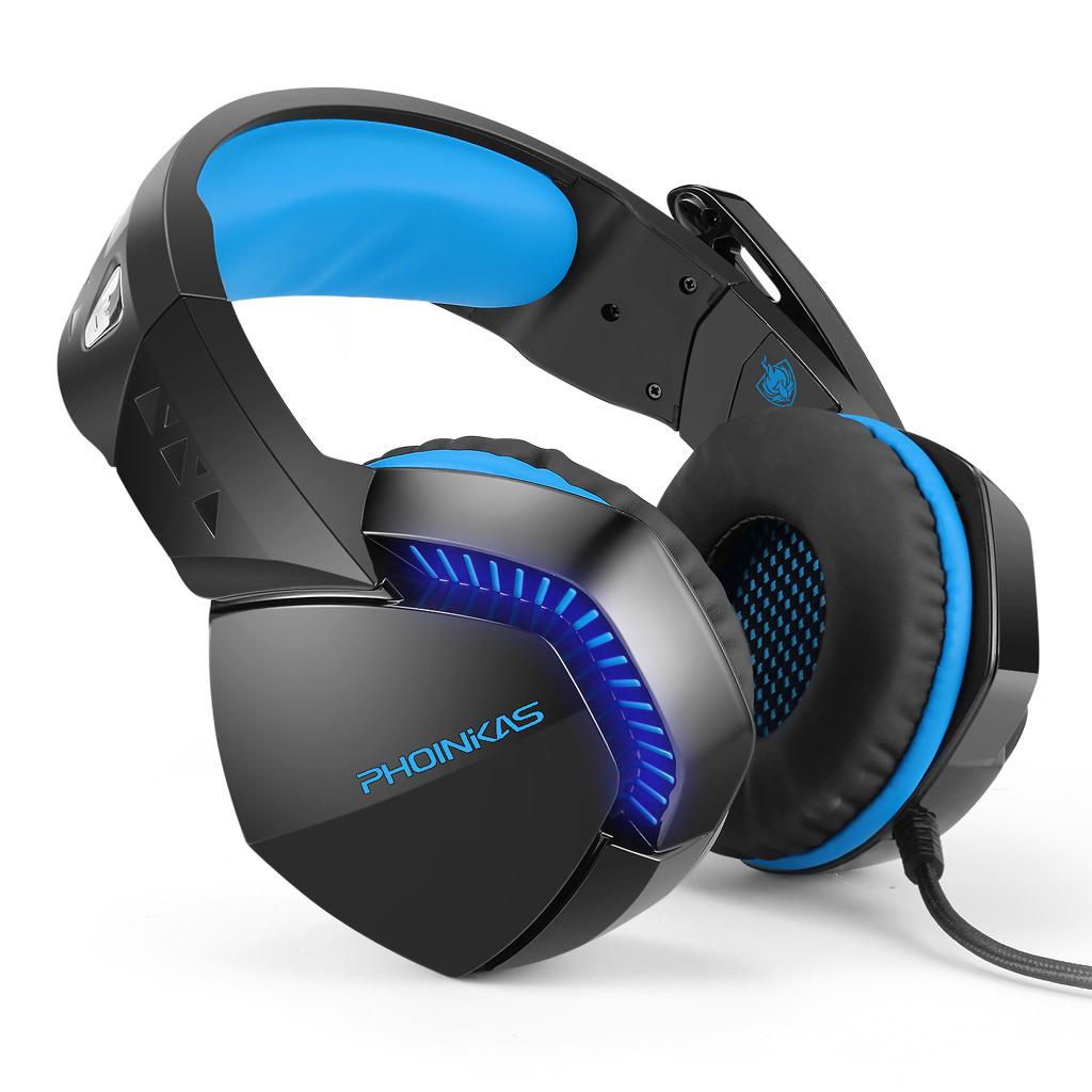 PHOINIKAS H3 LED Wired Stereo Gaming Headset for Laptop, PS4, Xbox one