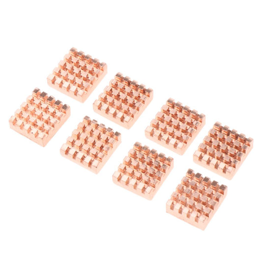 8 Pieces Adhesive Back Copper Heatsink VGA GPU RAM Memory Chipset Cooler