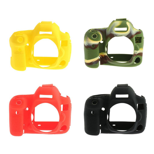 Soft Silicone Protective Case Cover Bag for Canon EOS 5D4 5D Mark IV Yellow