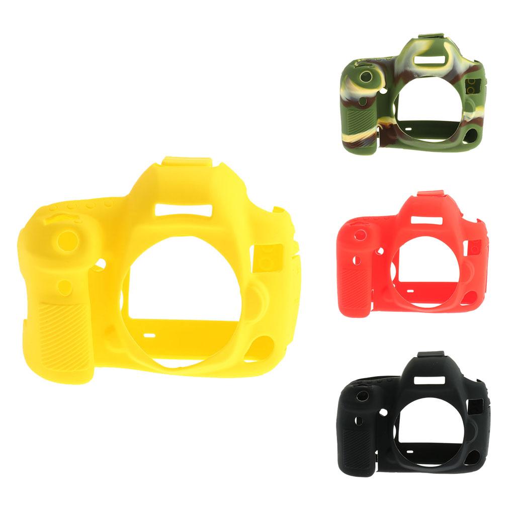 Soft Silicone Protective Case Cover Bag for Canon EOS 5D4 5D Mark IV Yellow