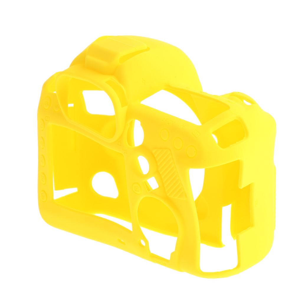 Soft Silicone Protective Case Cover Bag for Canon EOS 5D4 5D Mark IV Yellow