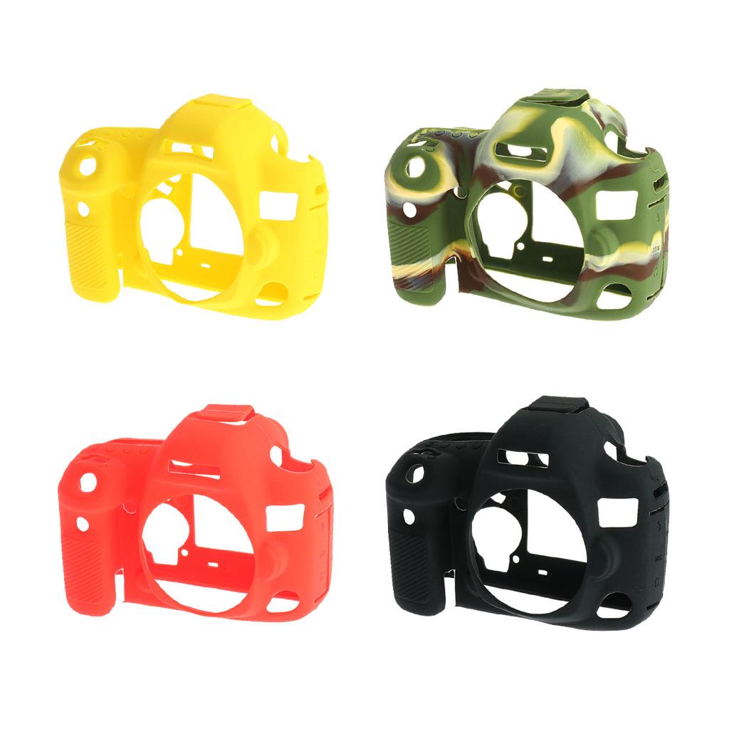 Soft Silicone Protective Case Cover Bag for Canon EOS 5D4 5D Mark IV Yellow