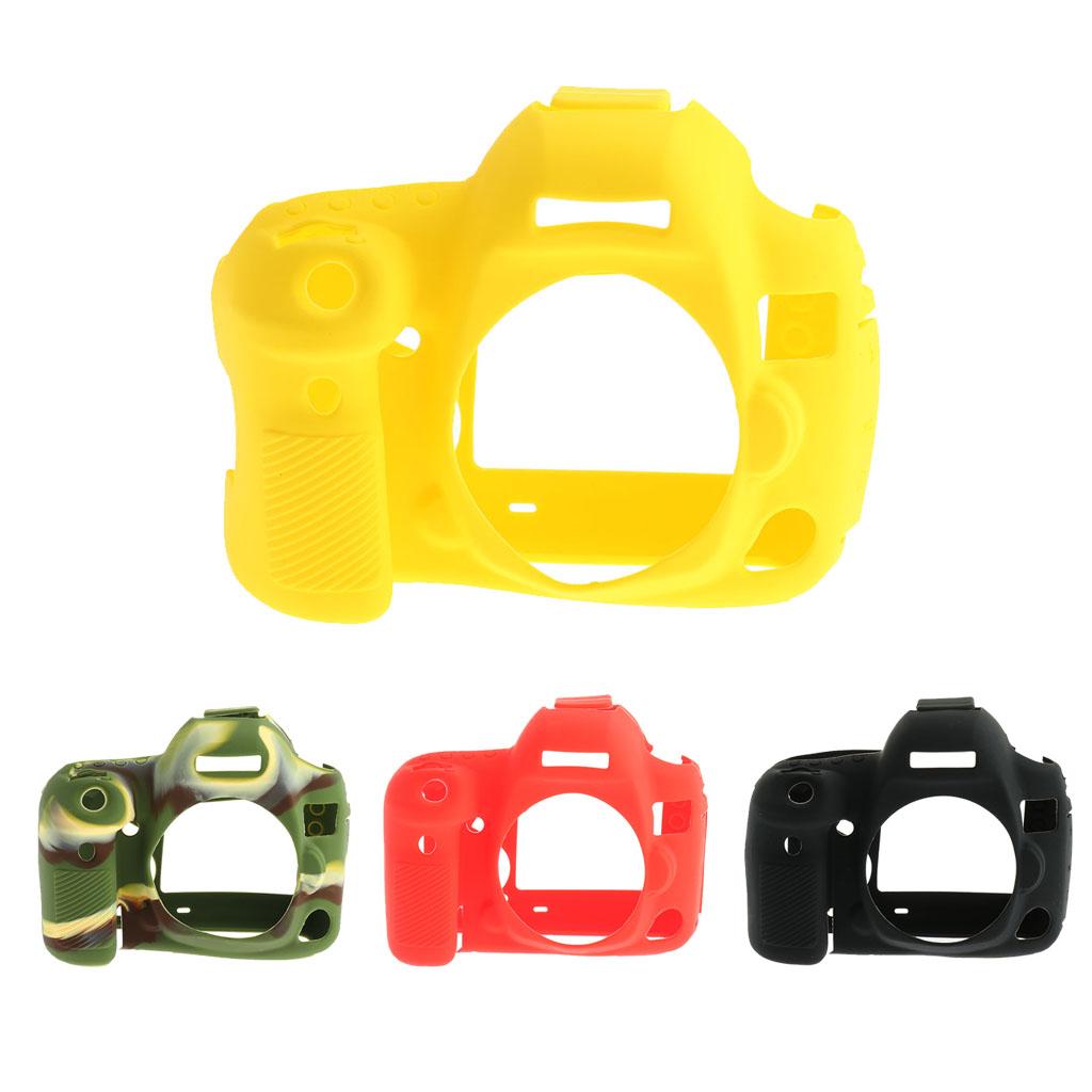 Soft Silicone Protective Case Cover Bag for Canon EOS 5D4 5D Mark IV Yellow
