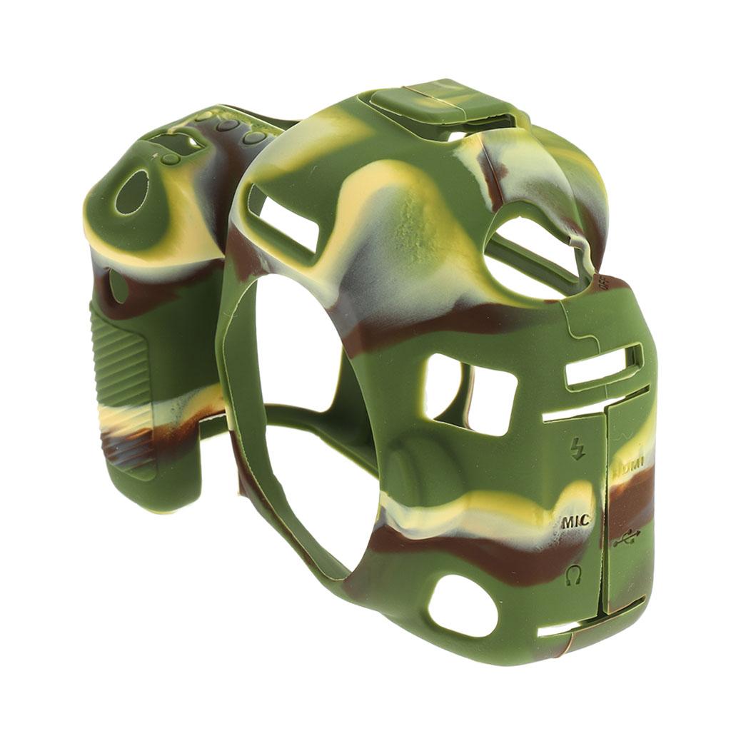 Soft Silicone Protective Case Cover Bag for Canon EOS 5D4 5D Mark IV Green