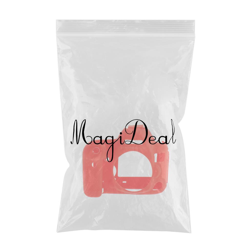 Soft Silicone Protective Case Cover Bag for Canon EOS 5D4 5D Mark IV Red
