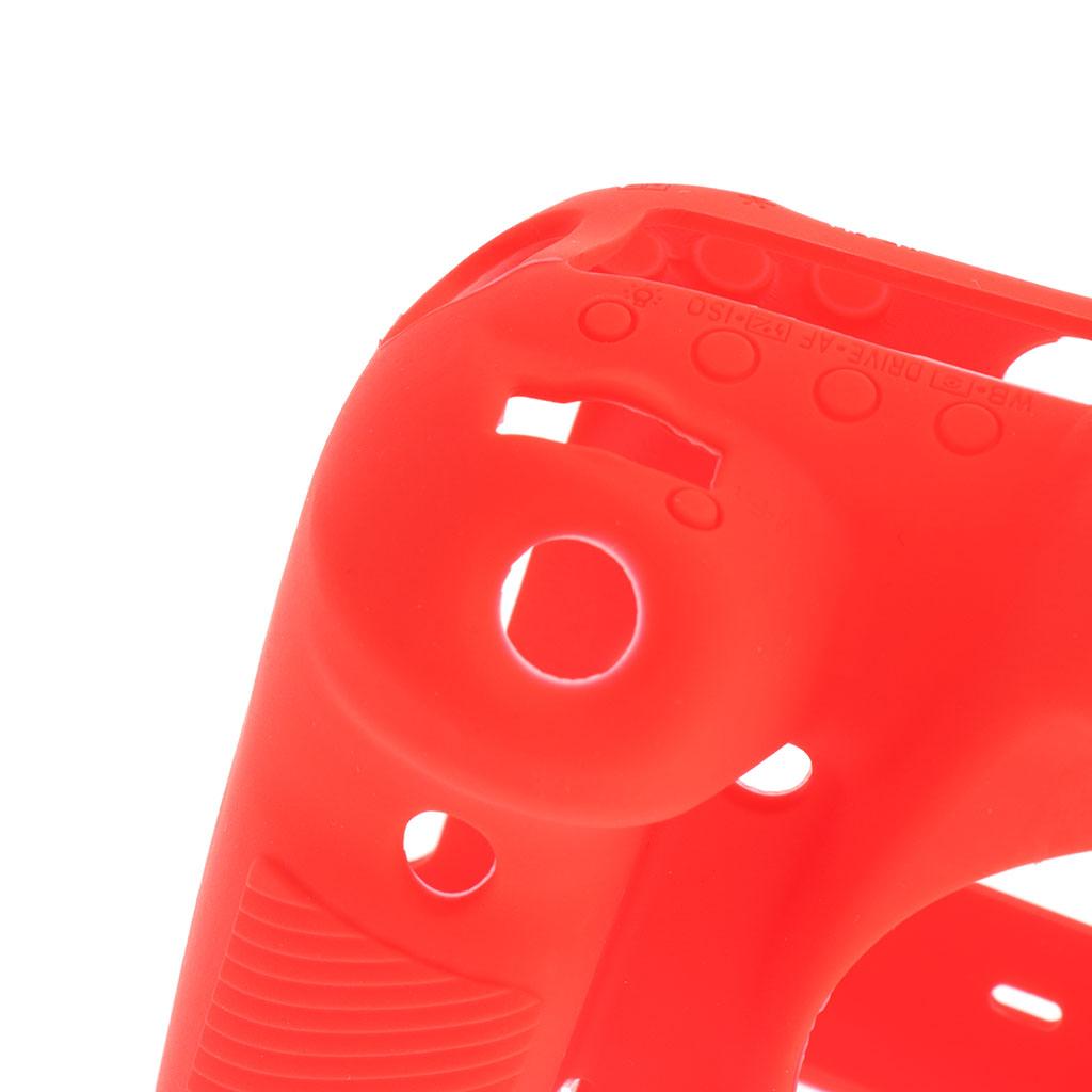 Soft Silicone Protective Case Cover Bag for Canon EOS 5D4 5D Mark IV Red